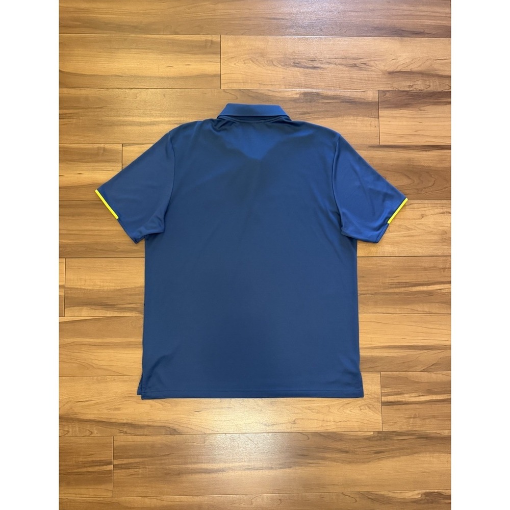 Adidas Climacool Polo Shirt Golf Club of Indiana Blue Yellow Men's Size Large L - Picture 3 of 10